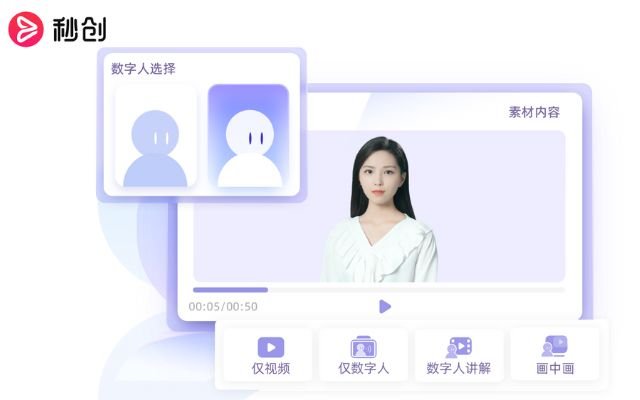 數字人生成平臺推薦-秒創