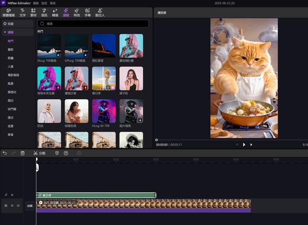 新增動態影片特效