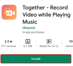 手機 邊 放 音樂 邊 錄影方法2:together教學1
