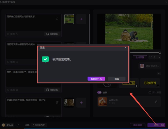 preview and export tiktok video