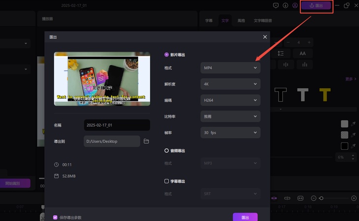 自動生成字幕 vlc-替代edimakor自動翻譯字幕教学6