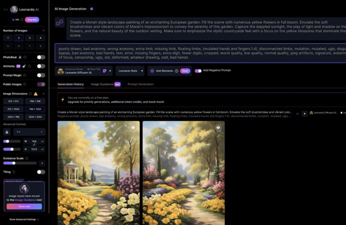 AI生成圖片工具,Leonardo AI 繪圖教學1