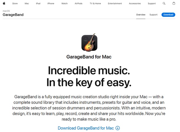 錄音 軟體-Garage Band