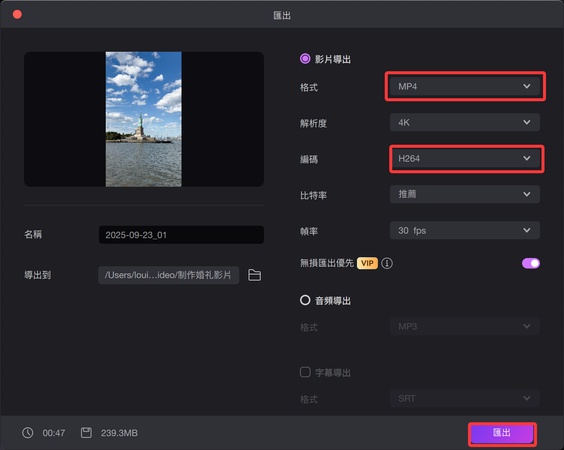 轉檔設定