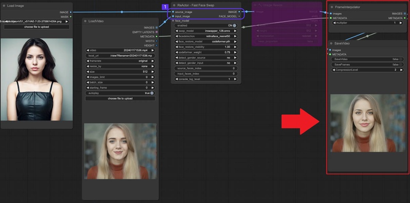 ComfyUI快速換臉 優化與儲存