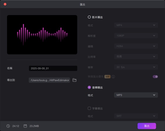 匯出音樂