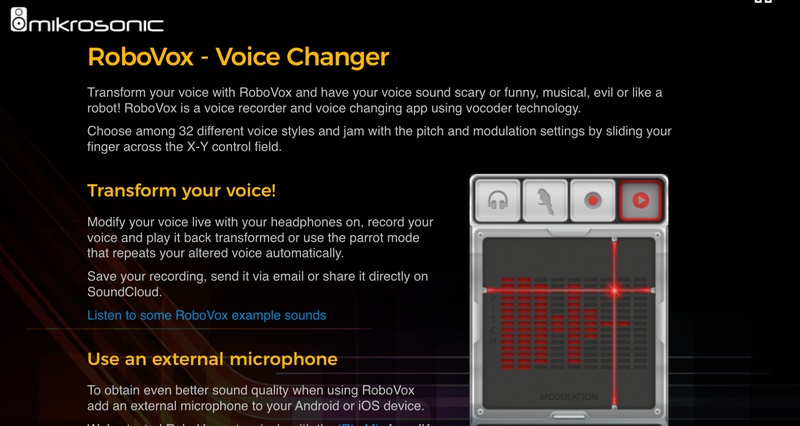 robovox變聲器