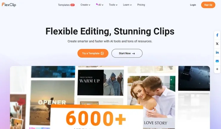 Flexclip線上影片剪輯