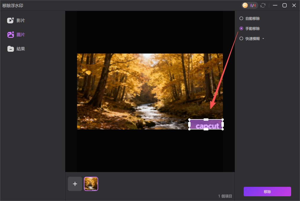 去除浮水印界面