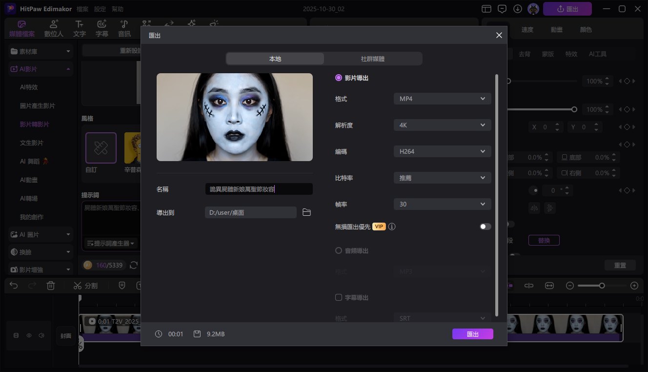 亡靈新娘萬聖節妝容創意