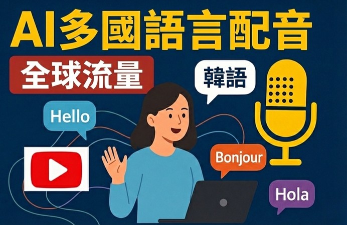 YouTube 自動配音（多語配音）教學