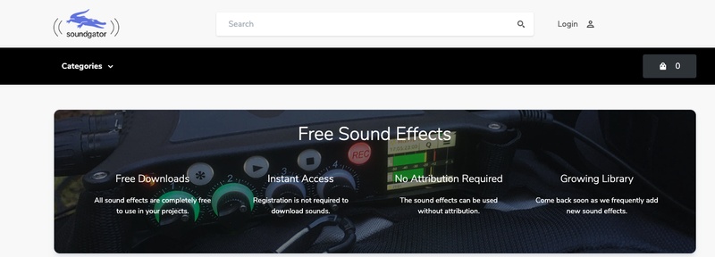 音效素材網站Soundgator