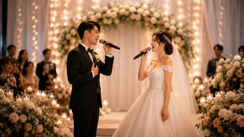 適合婚禮唱的歌，新郎新娘合唱表演