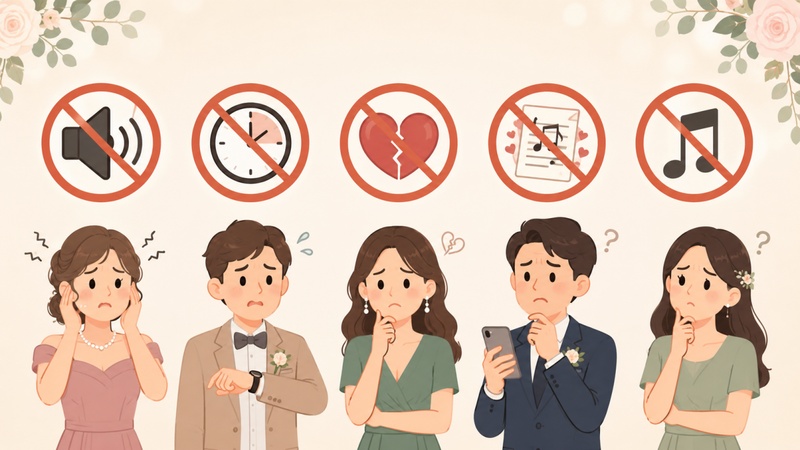 婚禮歌曲推薦前需要避開的選歌地雷