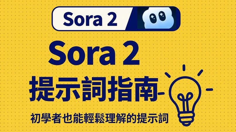 Sora 2 提示詞教學：從入門到範例一次整理