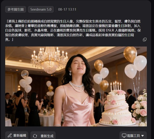 AI 生日照生成與下載