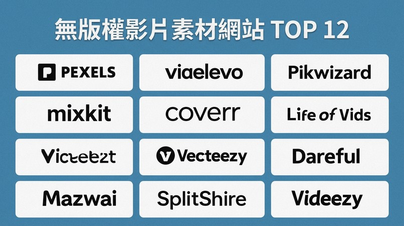 12个推荐無版權影片素材網站