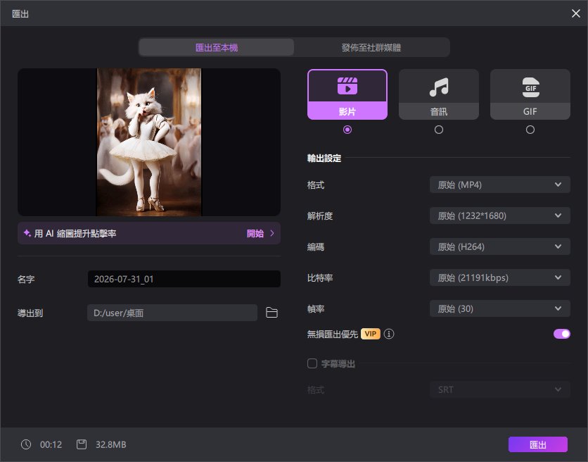 轉發貓咪跳舞的影片