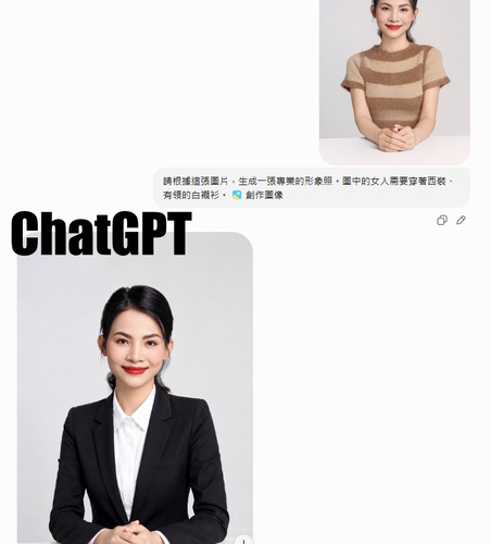 比較 gemini ai 形象照在不同工具的生成效果