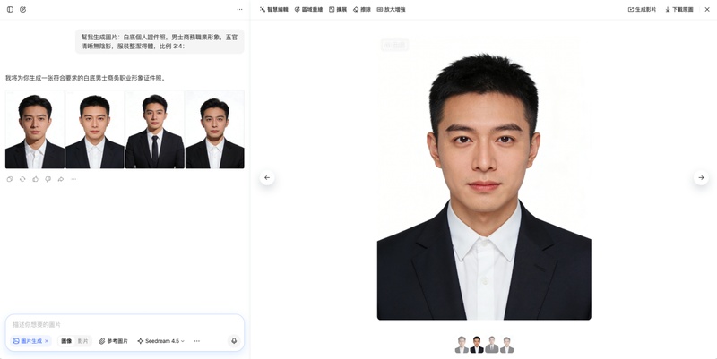 豆包 AI 證件照生成指令