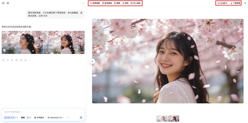 豆包 AI 圖片生成