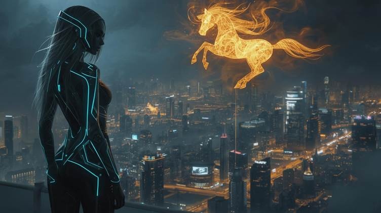 科技感馬年拜年