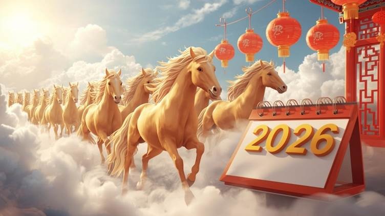 金馬奔騰迎新年