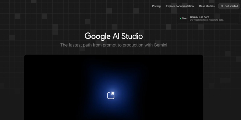 google ai 影片生成 Google AI Studio 登入介面