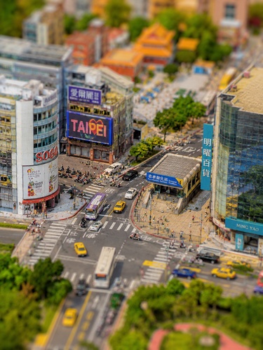 GPT Image 2 圖片生成台北街景模型效果