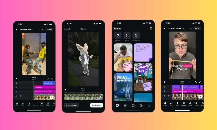 Instagram 官方剪片 App Edits 主介面與功能介紹