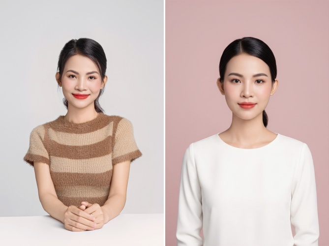 生成韓系清爽 ai 證件照作為公司識別證照片