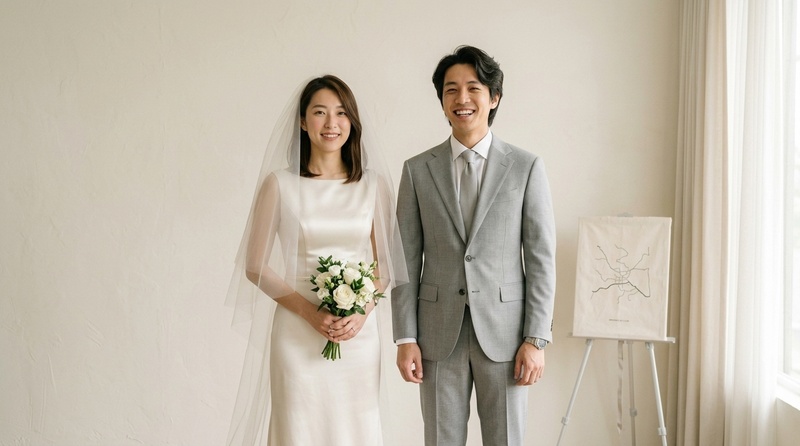 韓系極簡 AI 婚紗照