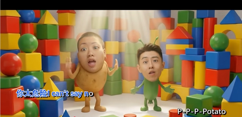 Ms Potato 歌曲 MV 與舞蹈畫面示例