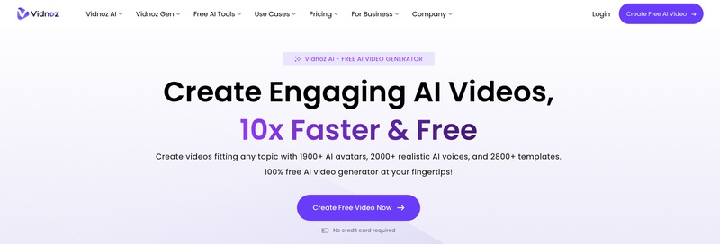 Vidnoz AI 將 PPT 製作成虛擬講者影片