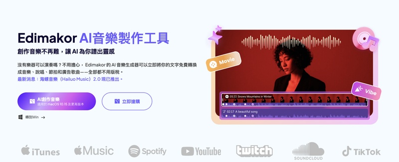 edimakor的音樂生成功能