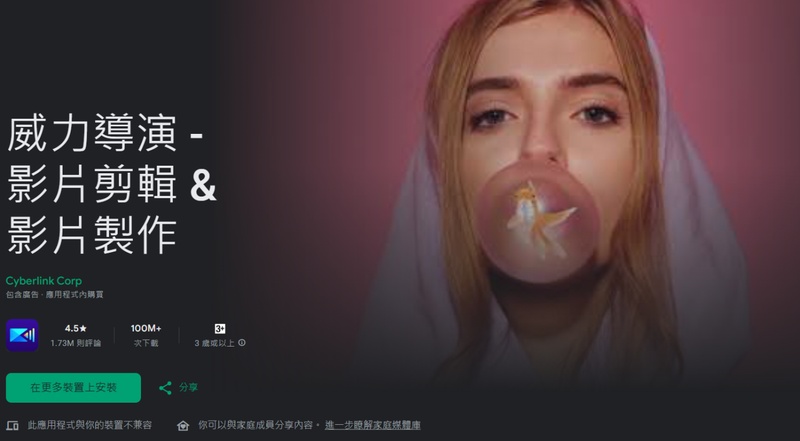 Application PowerDirector Movie Mosaic