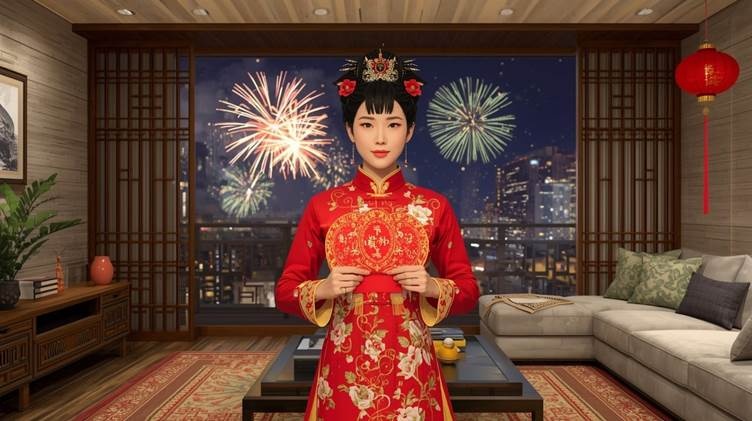 虛擬人物馬年拜年