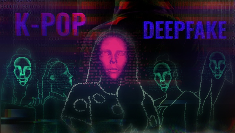 KPop AI 虛擬偶像影片示意圖