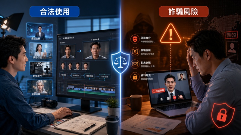 Deepfake 合法使用與詐騙風險