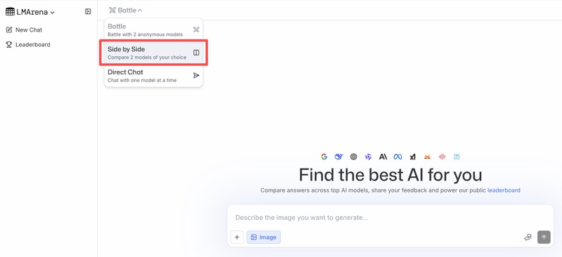 選擇Side by Side Mode