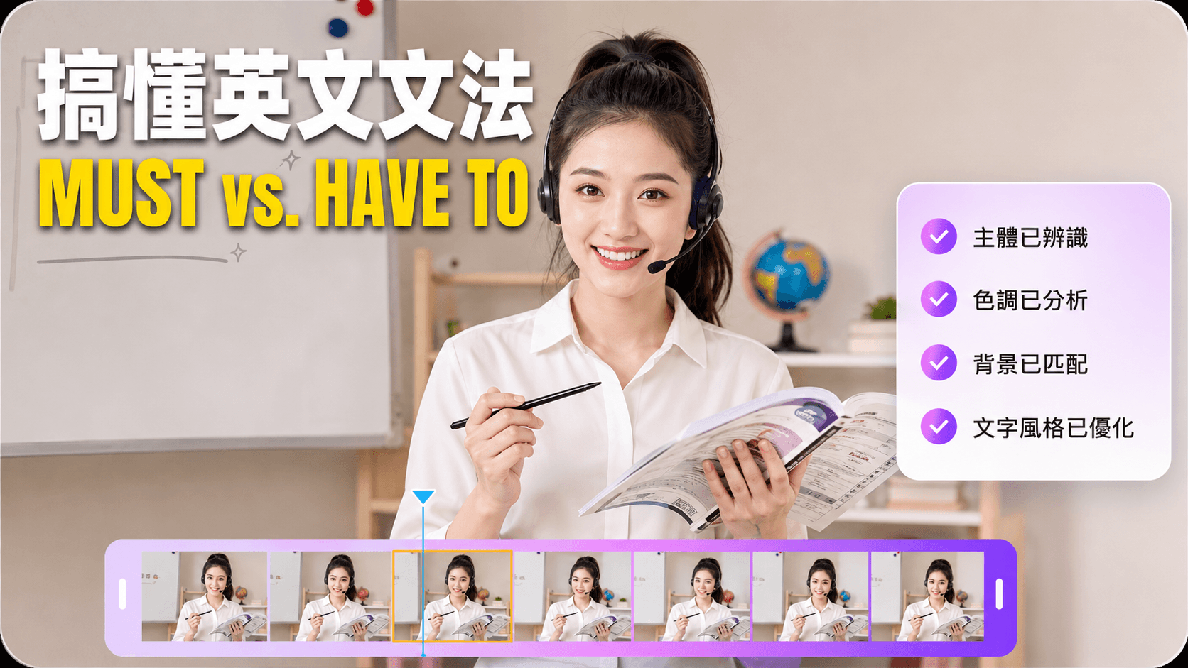 AI 分析影片內容並產生縮圖