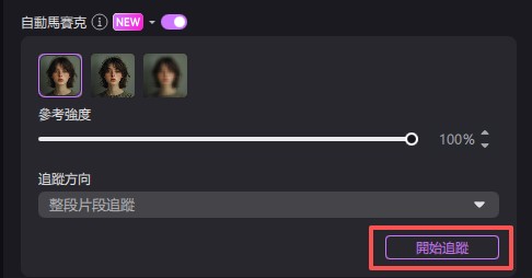 AI 人臉模糊與馬賽克追蹤示意