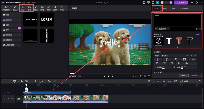 編輯與自訂文字操作介面
